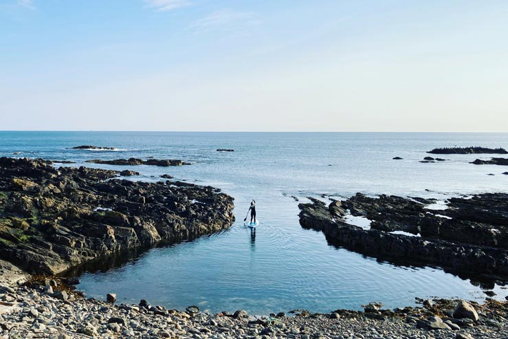 Rocky shoreline Rocky shoreline