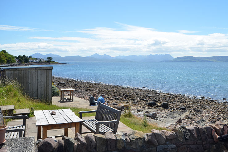 View from The Old Post Office Applecross View from The Old Post Office Applecross