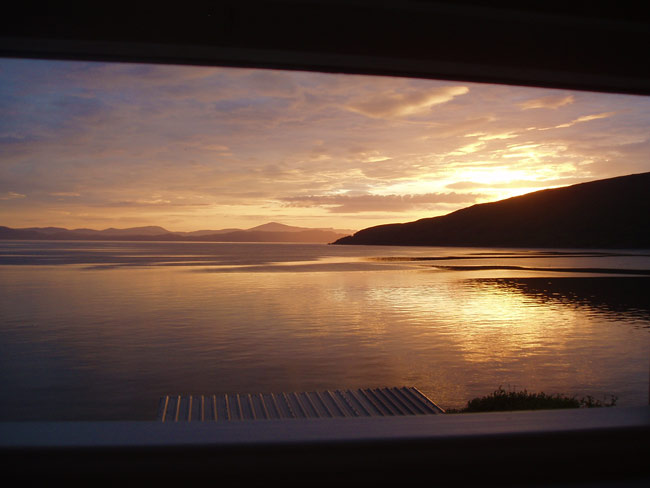 Sunset from bedroom window Sunset from bedroom window