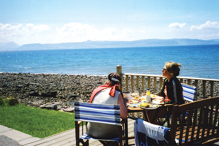 Shore decking area Shore decking area