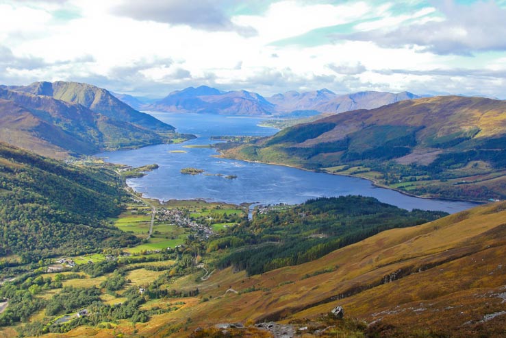 View from summit of Pap of Glencoe View from summit of Pap of Glencoe