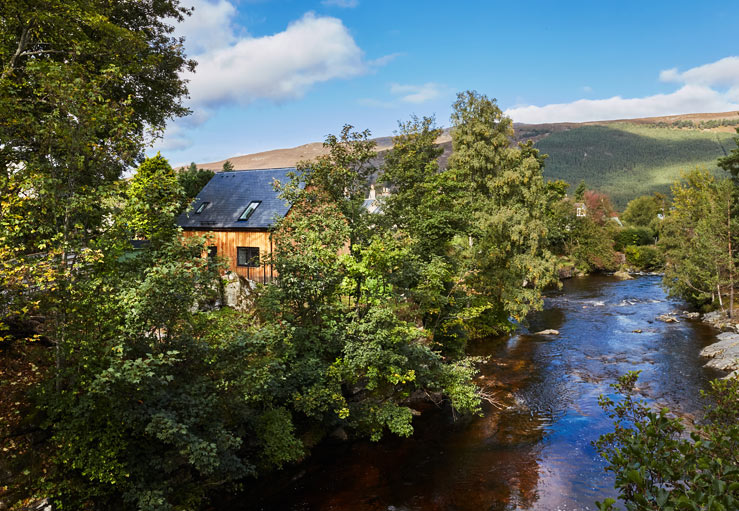 View over Linn of Dee to Little Linn View over Linn of Dee to Little Linn