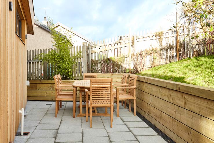 Patio seating area Patio seating area