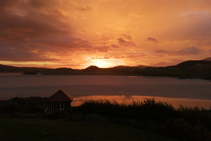 Sunset from Carnish, over Uig Sands Sunset from Carnish, over Uig Sands