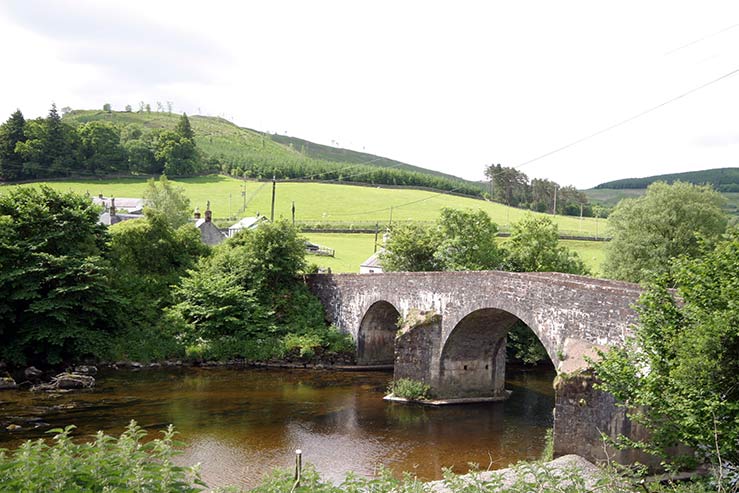 View over River Esk to cottage View over River Esk to cottage