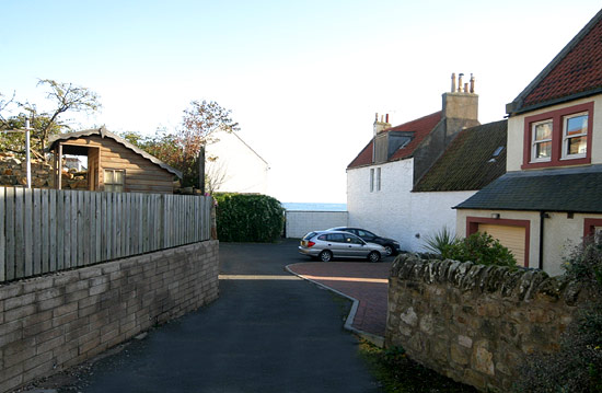 Parking area behind cottage Parking area behind cottage