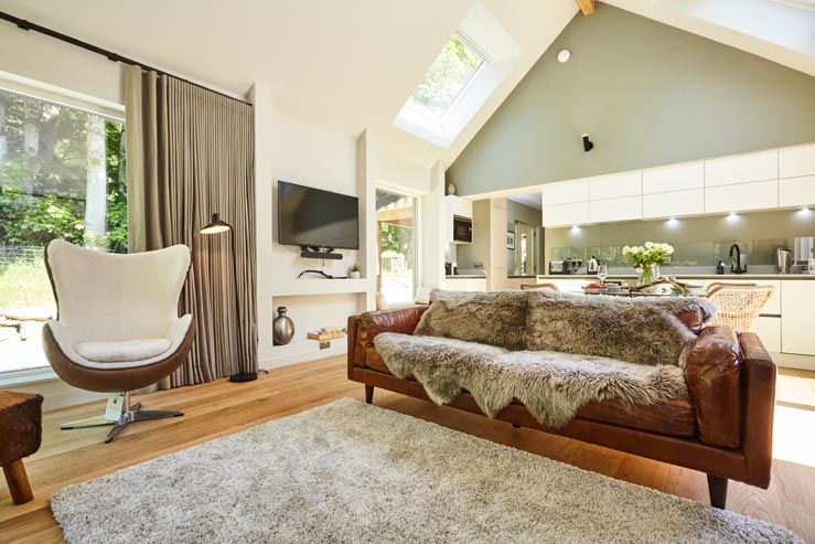 Open plan living area Open plan living area