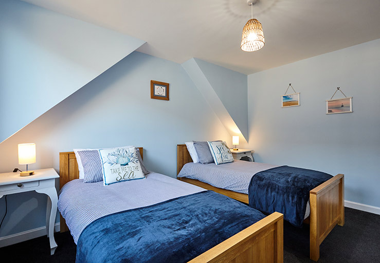 Upstairs twin bedroom Upstairs twin bedroom